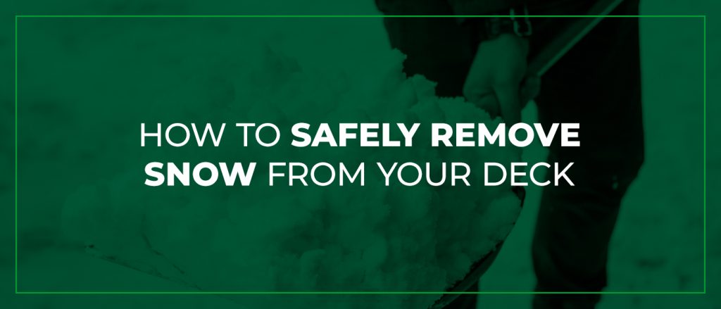 כיצד להסיר בבטחה שלג מהסיפון שלך