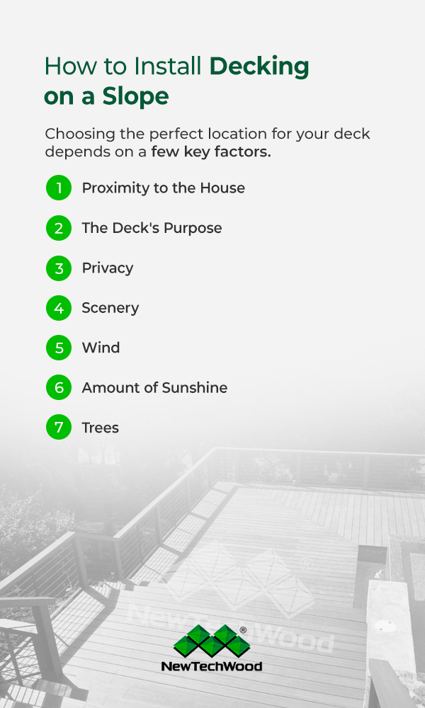 כיצד להתקין דק על מדרון